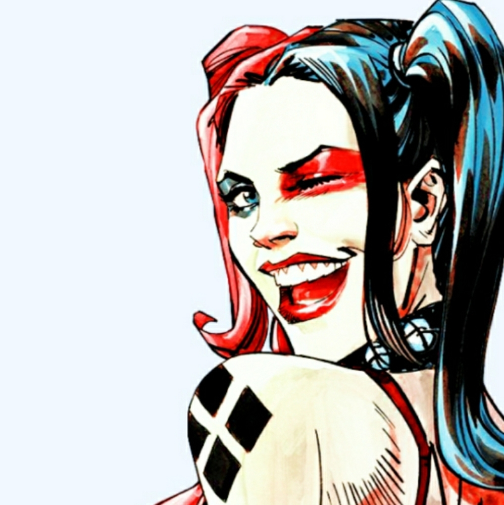 16 by 20 Harley Quinn painting